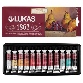 LUKAS 1862 Oil Color 10 ml Set of 12 Colors 