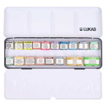 Lukas 1862 Watercolor 160-Year Anniversary Masters Set of 16 Half Pans and 2 Whole Pans