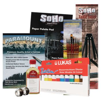 LUKAS Berlin Water-Mixable Oil Colors Starter Set