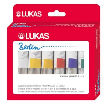 LUKAS Berlin Water-Mixable Oil Colors Starter Set of 6
