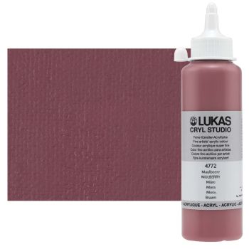 Lukas Cryl Studio Acrylic Paint - Mulberry, 250ml Bottle