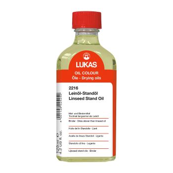 LUKAS Oil Painting Medium - Stand Linseed Oil, 125ml Bottle