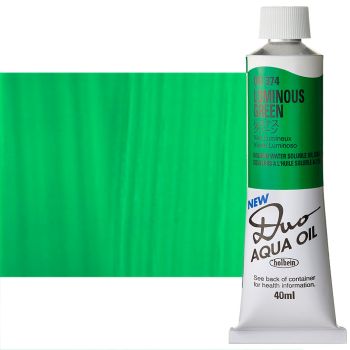 Holbein Duo Aqua Water-Soluble Oil Color 40 ml Tube - Luminous Green