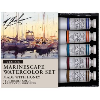 M. Graham Watercolors Marinescape Set of Five 15ml Tubes