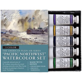 M. Graham Watercolors Pacific Northwest Set of Five 15ml Tubes