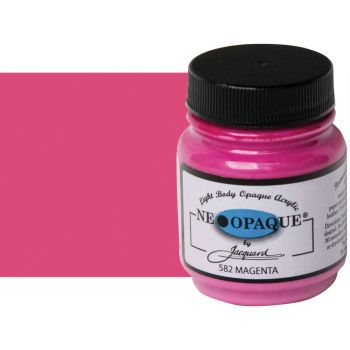 Jacquard Neopaque Fabric Color - Magenta, 2.25oz Jar