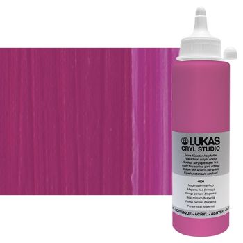 LUKAS CRYL Studio Acrylic Paint - Magenta Red (Primary), 250ml Bottle