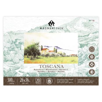Magnani Toscana Watercolor Block 140lb Rough - 10" x 14"