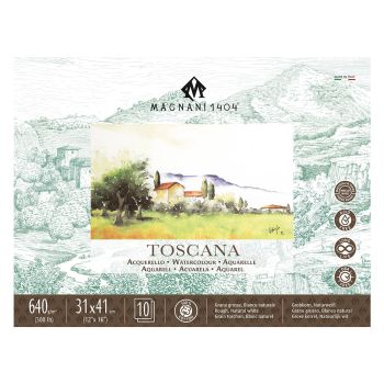 Magnani Toscana Watercolor Block 300lb Rough - 12" x 16"