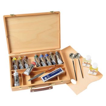 Maimeri Classico Oil 60ml Set of 10 Wood Box Painting Set 