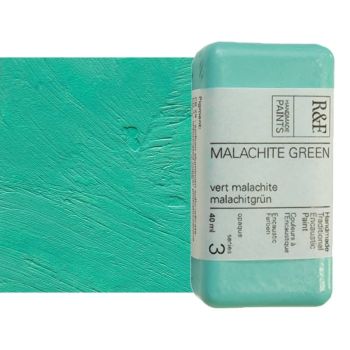 R&F Encaustic Handmade Paint 40 ml Block - Malachite Green