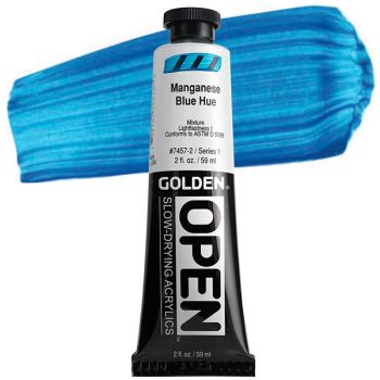 GOLDEN Open Acrylic Paints Manganese Blue Hue 2 oz
