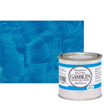 Gamblin Artist's Oil Color 8 oz Can - Manganese Blue Hue