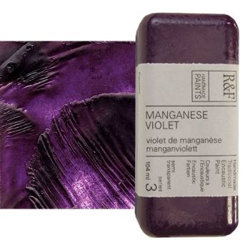 R&F Encaustic Handmade Paint 104 ml Block - Manganese Violet 