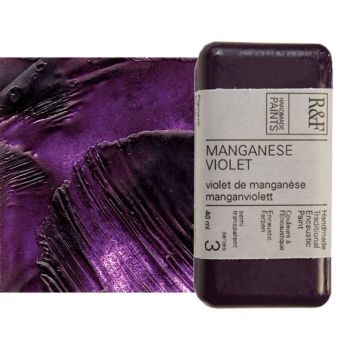 R&F Encaustic Handmade Paint 40 ml Block - Manganese Violet