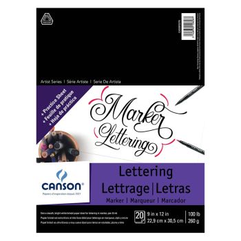 Artist Series Marker Lettering 9x12 Paper Pad