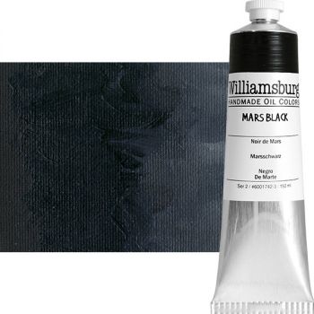 Williamsburg Handmade Oil Paint - Mars Black, 150ml Tube