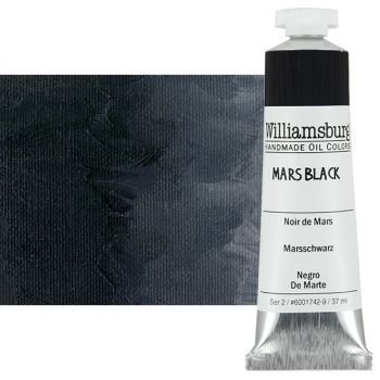 Williamsburg Handmade Oil Paint - Mars Black, 37ml Tube