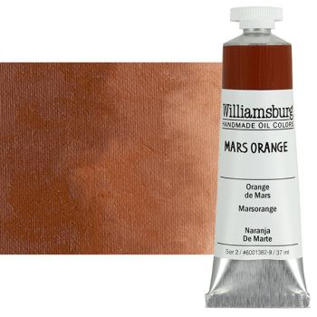 Williamsburg Handmade Oil Paint - Mars Orange, 37ml Tube