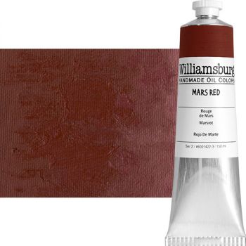 Williamsburg Handmade Oil Paint - Mars Red, 150ml Tube