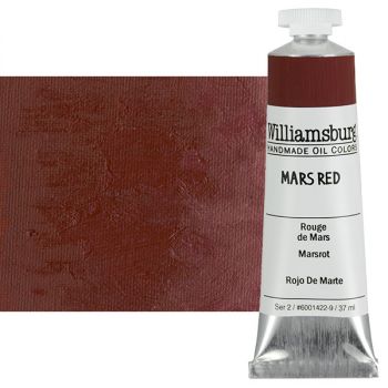 Williamsburg Handmade Oil Paint - Mars Red, 37ml Tube