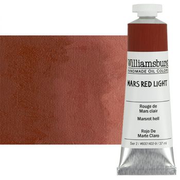 Williamsburg Handmade Oil Paint - Mars Red Light, 37ml Tube