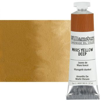 Williamsburg Handmade Oil Paint - Mars Yellow Deep, 37ml Tube
