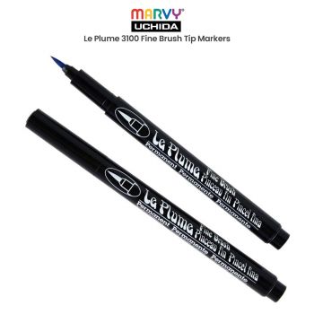 Le Plume 3100 Fine Brush Tip Markers
