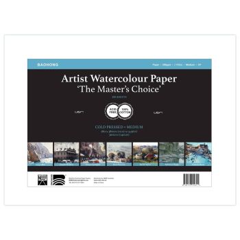 Masters Choice Watercolor Sheet 140 lb Cold Press 11.02x14.96 in (20-Pack)