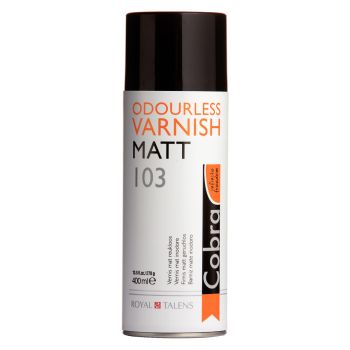 Cobra Water-Mixable Oil Spray Varnish - Matte 400 ml Can