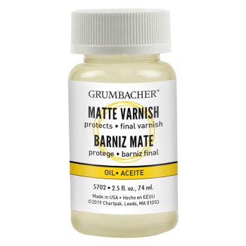 Grumbacher Pre-Tested Matte Varnish 2.5 oz Bottle