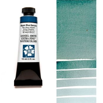 Daniel Smith Extra Fine Watercolors - Mayan Blue Genuine, 15 ml Tube