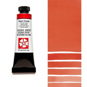 Daniel Smith Extra Fine Watercolors - Mayan Orange, 15 ml Tube