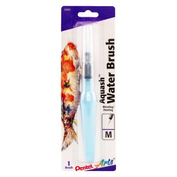 Pentel Aquash Water Brush Pen Fine Point Medium