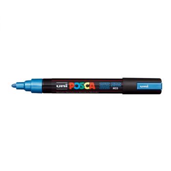 Posca Acrylic Paint Marker 1.8-2.5 mm Medium Tip Metallic Blue