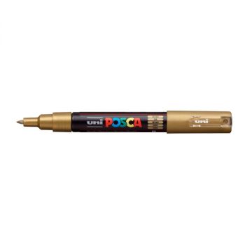 Posca Acrylic Paint Marker 0.7-1 mm X-Fine Tip Metallic Gold