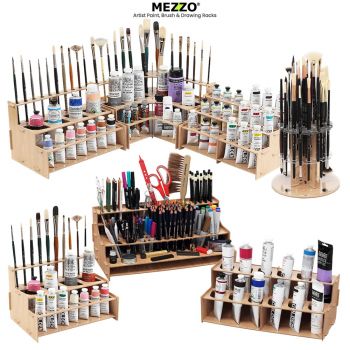 Mezzo Artist Paint, Brush & Drawing Storage Racks
