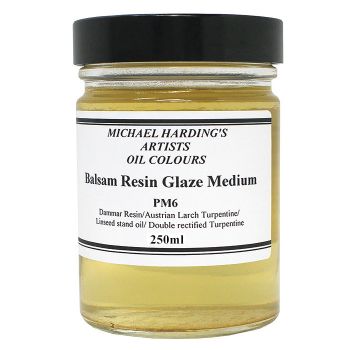 Michael Harding, PM6 Balsam Resin Glaze Oil Medium, 250ml Jar