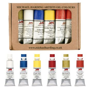 Michael Harding Old Master Oils Set of 6, 40ml Tubes