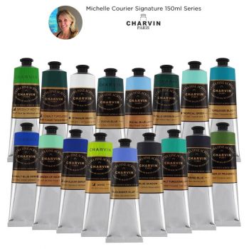 Michelle Courier Artist Set of 17 Charvin Acrylics 150ml