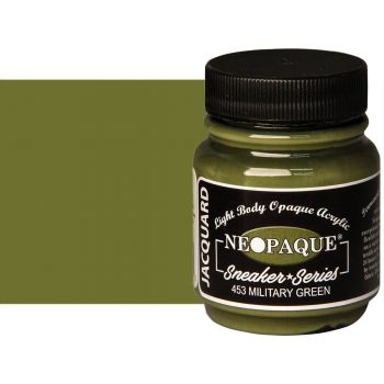 Jacquard Neopaque Fabric Color (Sneaker Series) - Military Green, 2.25oz Jar