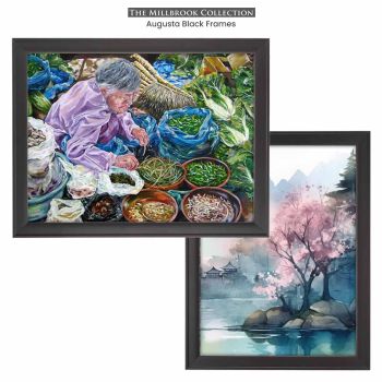 Augusta Black Frame, artwork by HyunHee Choi