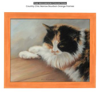 Country Chic Narrow Bourbon Orange Frames - Millbrook Collection