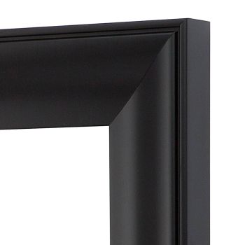 Asbury 2.25" Wood Frame with acrylic glazing and cardboard backing 18"x24" Black