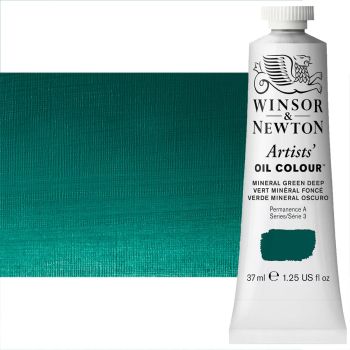 Winsor & Newton Artist Oil Color - Mineral Green Deep, 37ml Tube
