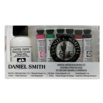 Daniel Smith Watercolor 5 ml Mineral Mixing Set of 6 + 1oz Ground