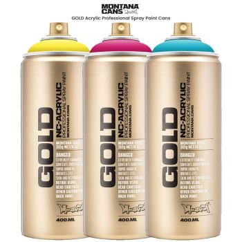 Montana GOLD Acrylic Professional Spray Paint 400 ML Cans