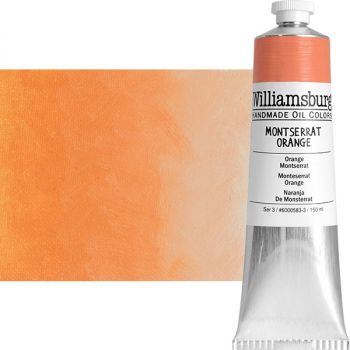 Williamsburg Handmade Oil Paint - Montserrat Orange, 150ml Tube