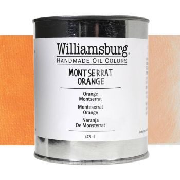 Williamsburg Handmade Oil Paint - Montserrat Orange, 473ml Can