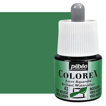 Pebeo Colorex Watercolor Ink Moss Green, 45ml